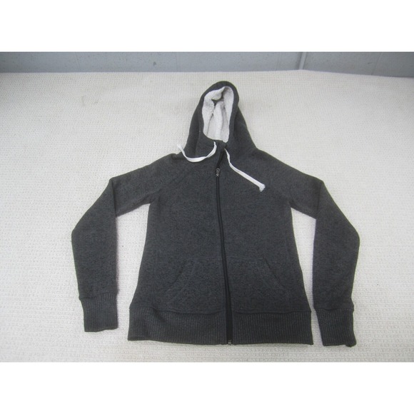 SO Jacket Womens Teens Medium Gray Hoodie Full Zip‎ Casual Fleece Sweater - Picture 1 of 11